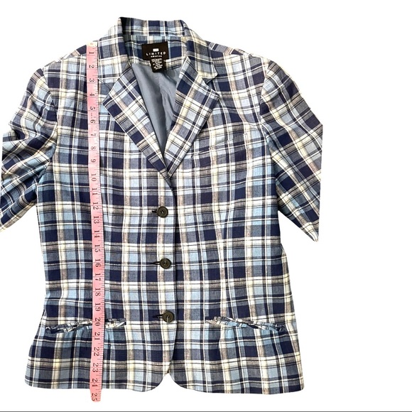 LIMITED AMERICA PLAID BLAZER SIZE 10 - Picture 4 of 6